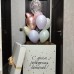 Коробка с воздушными шарами "Нежный букет"